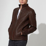 Bor Leather Jacket // Brown (L)