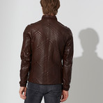 Bor Leather Jacket // Brown (XL)