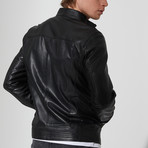 Zile Leather Jacket // Black (M)