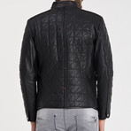 Serik Leather Jacket // Black (2XL)