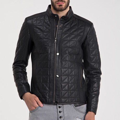 Serik Leather Jacket // Black (S)