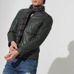 Milas Leather Jacket // Green (2XL)