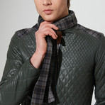 Milas Leather Jacket // Green (M)