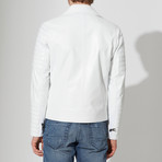 Samandag Leather Jacket // White (S)