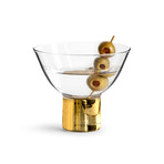 Club Gold Cocktail Glass // Set of 2
