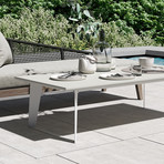 Amsterdam Outdoor Coffee Table // White Sand Concrete