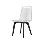 Laced Outdoor Dining Chair // Dark Eucalyptus // Set of 4 (Light Gray Cord)