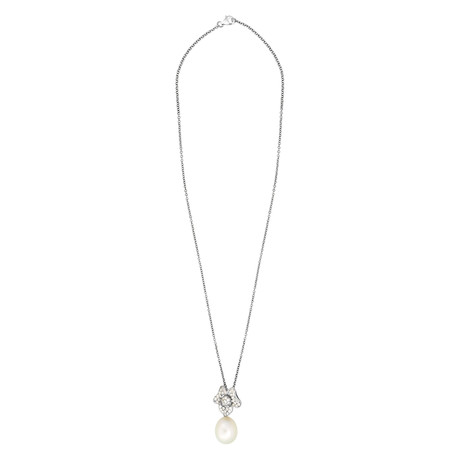 Assael 18k White Gold Diamond + South Sea Pearl Necklace XIV