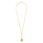 Assael 18k Yellow Gold Diamond + Golden South Sea Pearl Necklace
