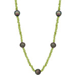 Assael Peridot + Tahitian Pearl Necklace