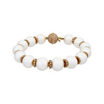 Assael 18k Yellow Gold Diamond + South Sea Pearl Bracelet