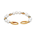 Assael 18k Yellow Gold Moonstone + South Sea Pearl Bracelet II