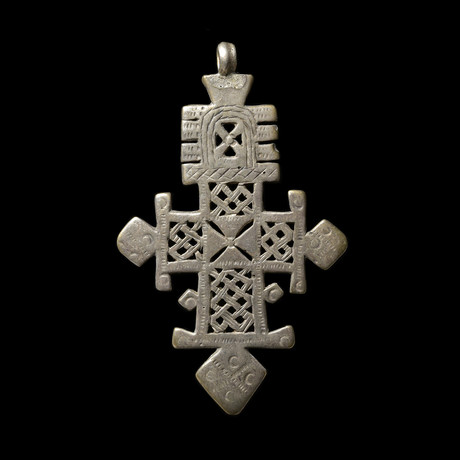 Coptic Ethiopia // Large Silver Cross Pendant