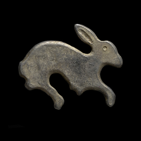 Ancient Roman Silver Rabbit Brooch