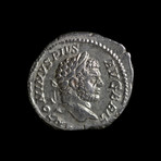 Roman Silver Coin with Hercules // Struck Under Caracalla