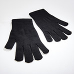 Antibacterial Copper Infused Gloves // Set of 2 // Black (2 S/M Size Pairs)