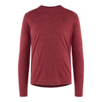 Men's Eir Rain Long Sleeve // Red (X-Small)