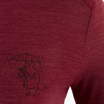 Women's Eir Rain Long Sleeve // Red (X-Small)