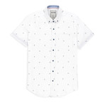 Anchor Print Sport Shirt // White (XL)