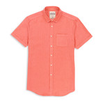 Garment Dye Short Sleeve Sport Shirt // Coral (L)