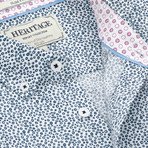 Bubbles Print Sport Shirt // Navy (S)