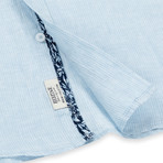 Stripe Sport Shirt // Light Blue (L)