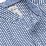 Stripe Sport Shirt // Indigo (XL)