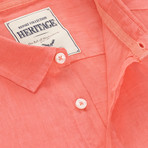 Garment Dye Short Sleeve Sport Shirt // Coral (M)