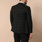 Jax 3-Piece Slim Fit Suit // Black (Euro: 46)