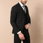 Jax 3-Piece Slim Fit Suit // Black (Euro: 54)