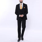 Aaron 3-Piece Slim Fit Suit // Black (Euro: 54)