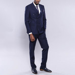 Jasper Double Breasted Slim Fit 2-Piece Suit // Navy (Euro: 56)