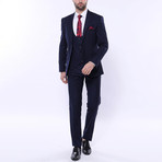 Bentito 3-Piece Slim Fit Suit // Navy (Euro: 54)