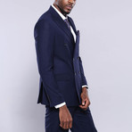 Jasper Double Breasted Slim Fit 2-Piece Suit // Navy (US: 48R)