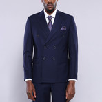 Jasper Double Breasted Slim Fit 2-Piece Suit // Navy (Euro: 50)