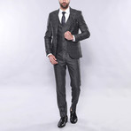 Tanner 3-Piece Slim Fit Suit // Smoke (Euro: 48)
