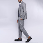 Charles Slim Fit 3-Piece Suit // Gray (Euro: 44)
