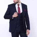 Bentito 3-Piece Slim Fit Suit // Navy (Euro: 56)
