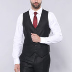 Hall 3-Piece Slim Fit Suit // Black (Euro: 54)