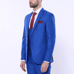 Leighton 3-Piece Slim Fit Suit // Blue (Euro: 46)