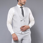 Matteo 3-Piece Slim Fit Suit // Ivory (Euro: 47)