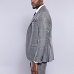 Charles Slim Fit 3-Piece Suit // Gray (Euro: 58)
