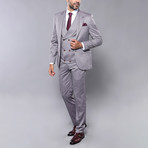 Jayson 3-Piece Slim Fit Suit // Smoke (Euro: 48)
