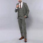 Lincoln 3-Piece Slim Fit Suit // Khaki (Euro: 54)