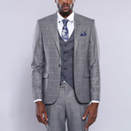 Charles Slim Fit 3-Piece Suit // Gray (Euro: 48)