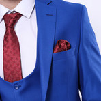 Leighton 3-Piece Slim Fit Suit // Blue (Euro: 48)