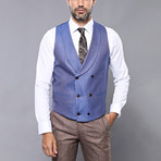Lorenzo 3-Piece Slim Fit Suit // Brown (Euro: 46)