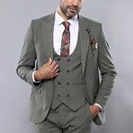 Lincoln 3-Piece Slim Fit Suit // Khaki (Euro: 56)