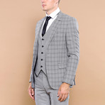 Augustus 3-Piece Slim Fit Suit // Gray (Euro: 48)