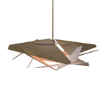 Light Brown Wing Wood Pendant Light